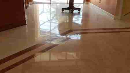 Cleaned and Polished Limestone Floors by Bay Shore Cleaning & Restoration Bay Shore Cleaning & Restoration