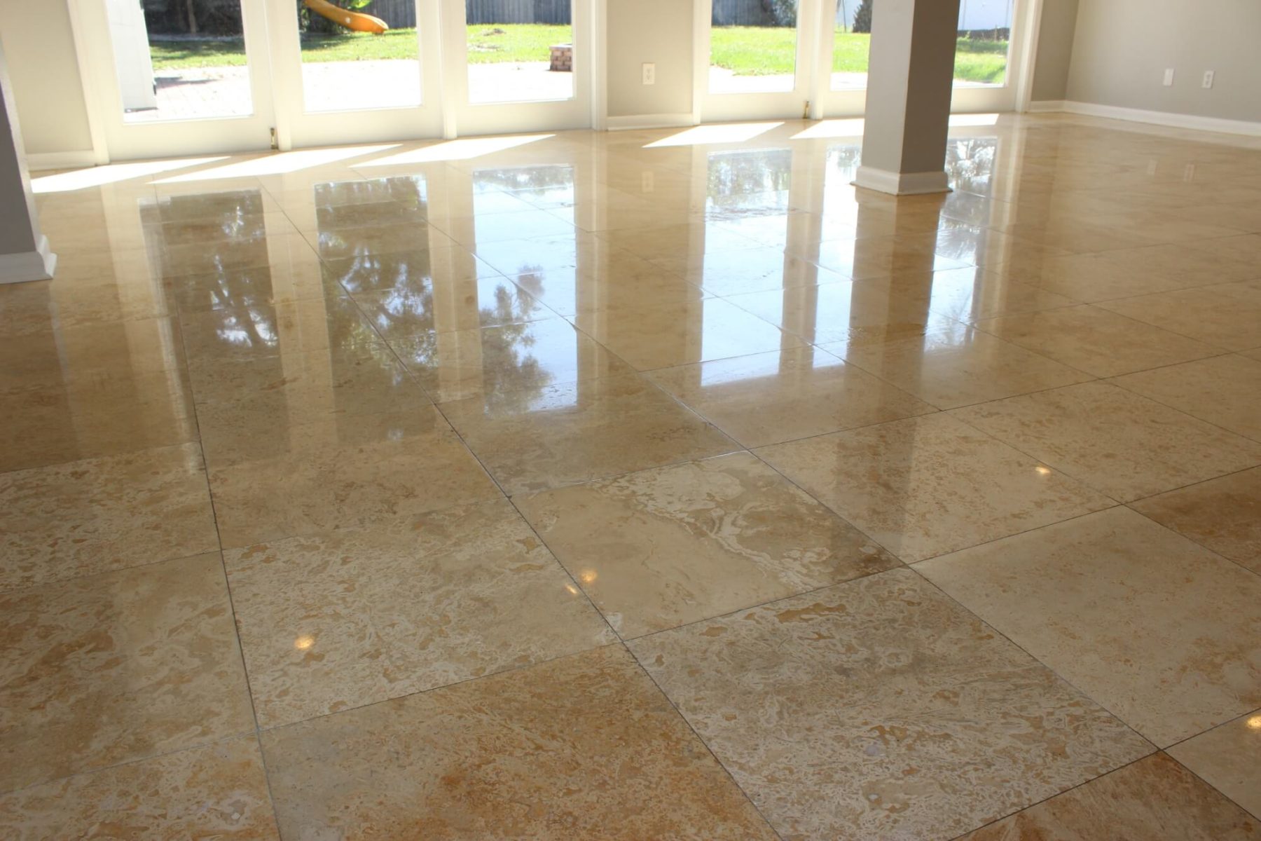 Travertine Cleaning, Polishing, and Restoration in Tampa Bay Bay Shore Cleaning & Restoration